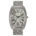 1123 Silver-Color Alloy Iced Out Quartz Watch