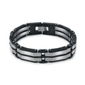 2002 |M| 6-Layer Two-Tone Stainless Steel Bracelet