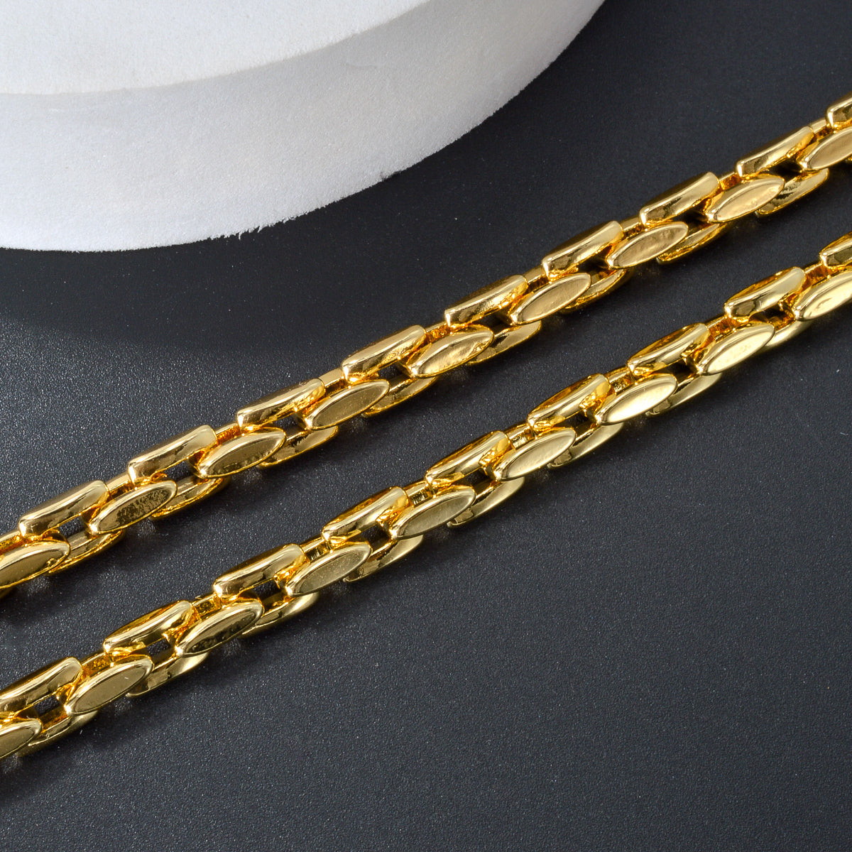 7004 |G| Copper Italian Style Link Chain | 18K Gold-Plated