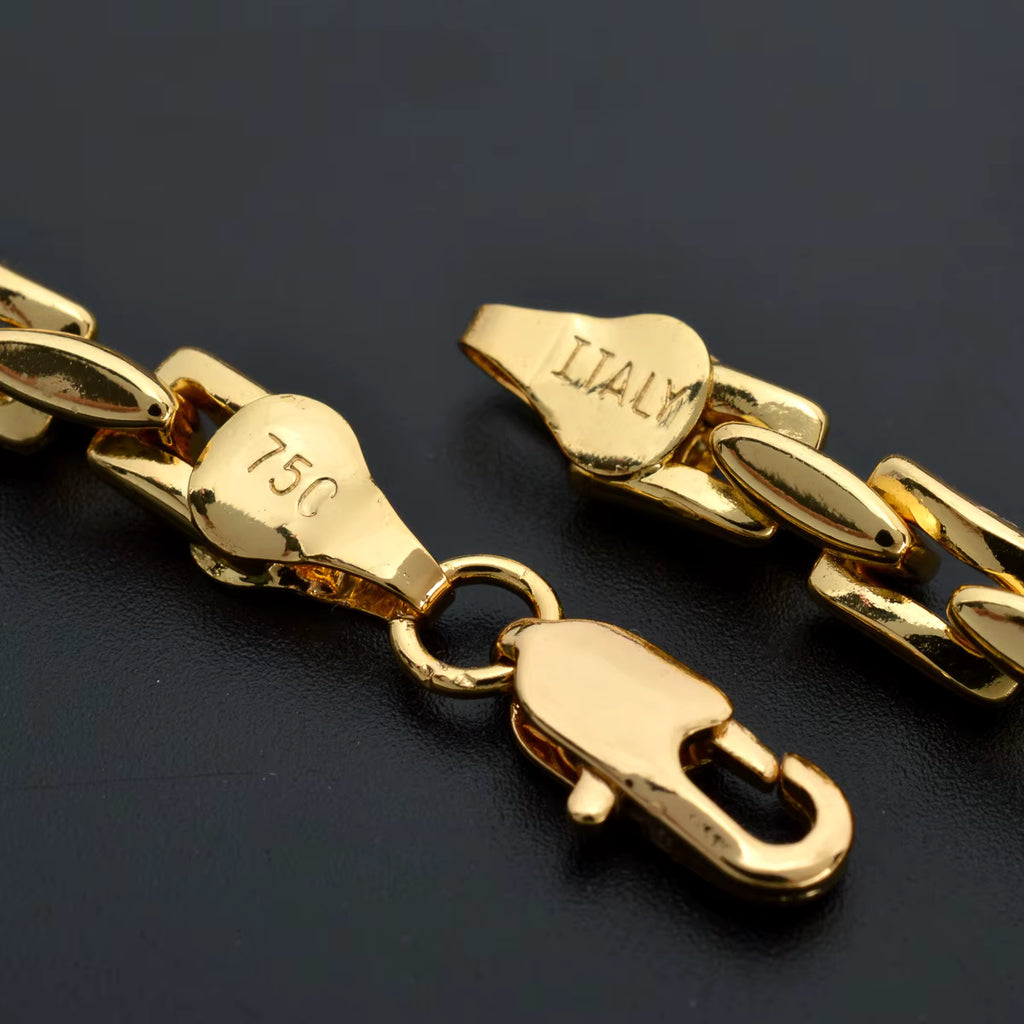 7004 |G| Copper Italian Style Link Chain | 18K Gold-Plated