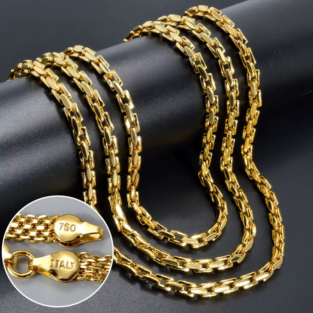 7004 |G| Copper Italian Style Link Chain | 18K Gold-Plated