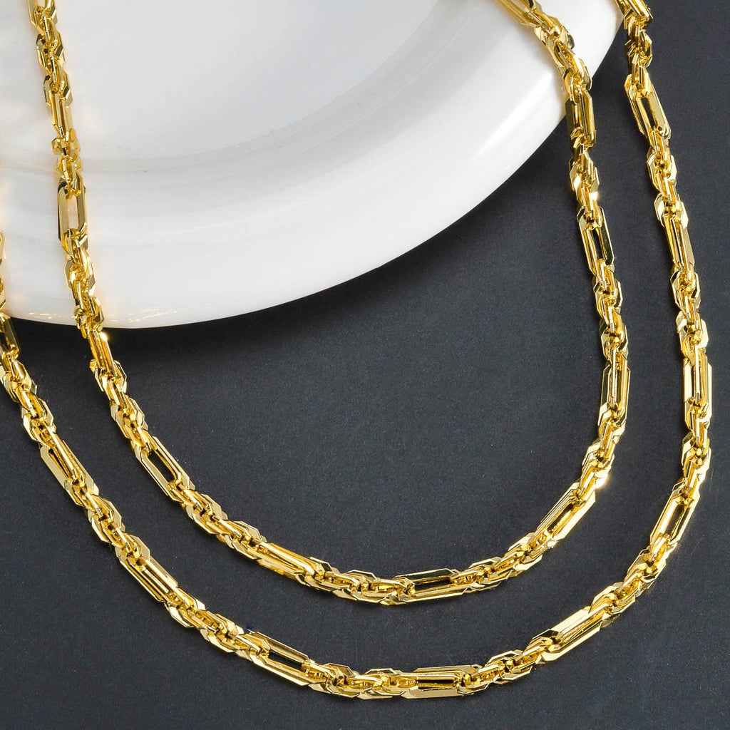 7003 |G| Premium Brass Milano Rope Chain | Gold-Plated Luxury