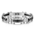 2004 |M| Multi-Layer Stainless Steel Geometric Bracelet