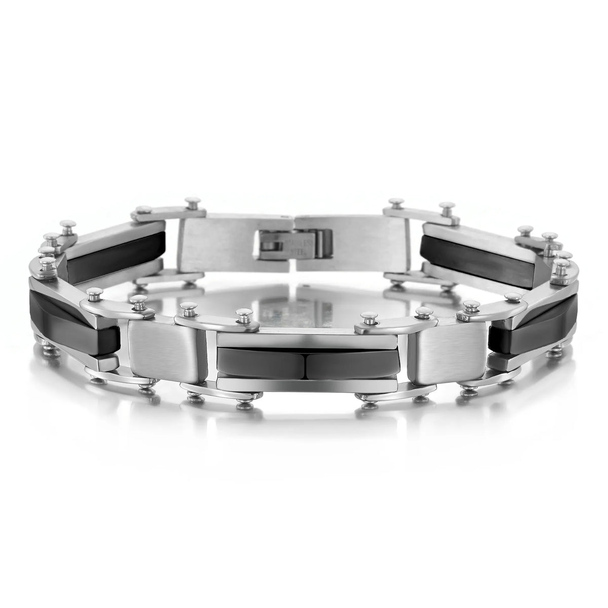 2004 |M| Multi-Layer Stainless Steel Geometric Bracelet