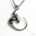 1048 Alien Skeleton Pendant – Stainless Steel