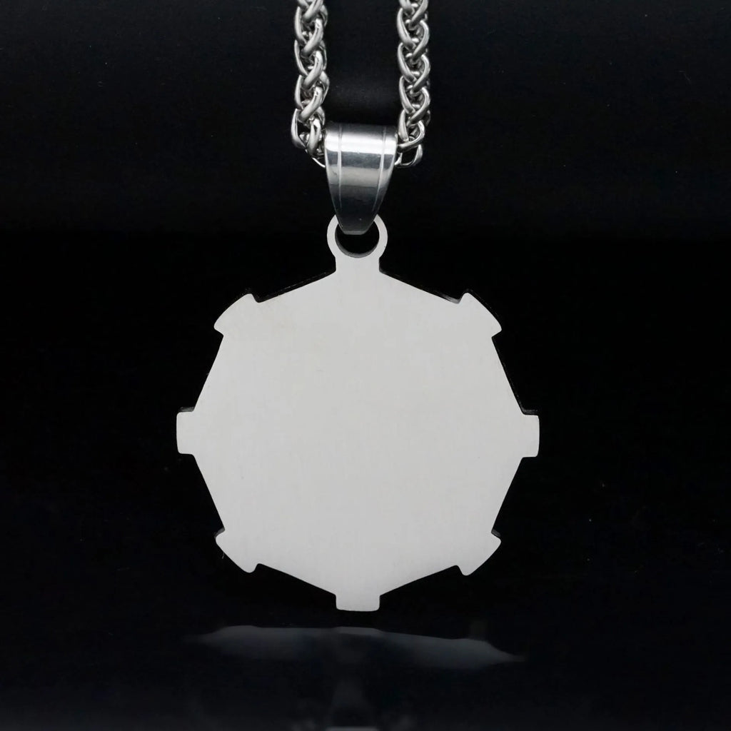 1121 Stainless Steel Iced Lion Head Pendant