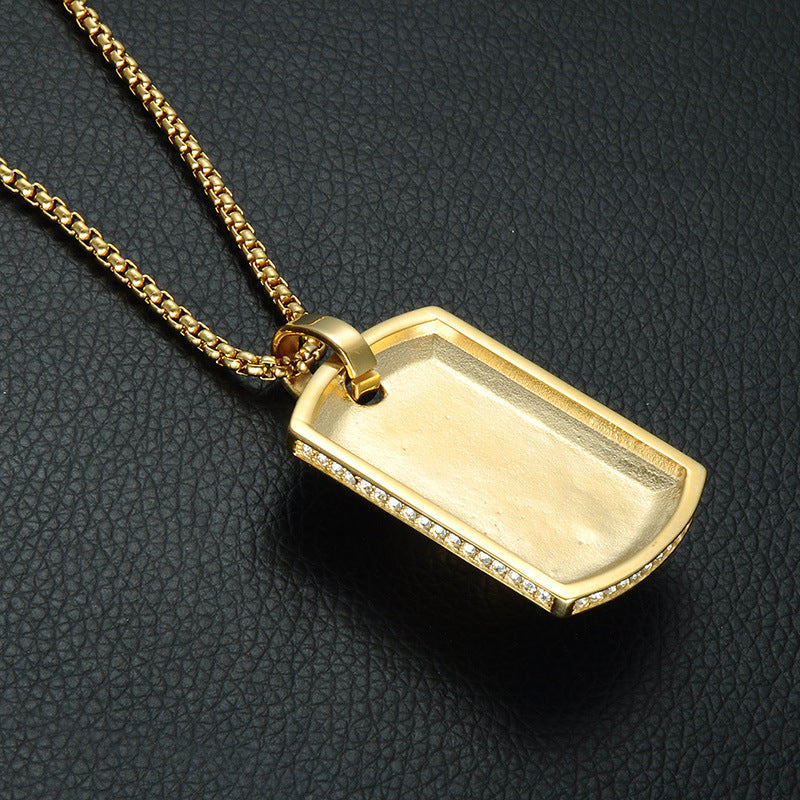 1085 Skull Unisex Pendant – PVD Gold-Plated 304 Stainless Steel